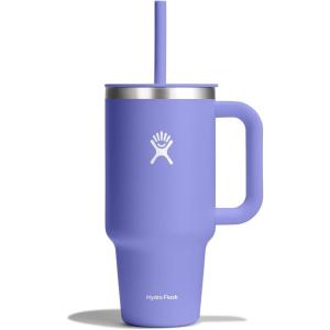 imageHydro Flask Travel Tumbler Stainless Steel Insulated Cup with Lid and Straw for Cold Water and Drinks for Sports School Work Car Travel and WeekendsLupine