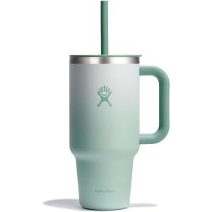 imageHydro Flask Travel Tumbler Stainless Steel Insulated Cup with Lid and Straw for Cold Water and Drinks for Sports School Work Car Travel and WeekendsMatcha Ombre