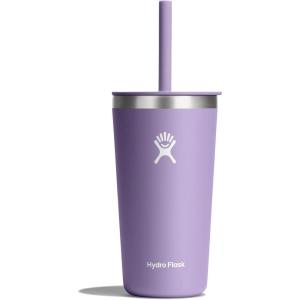 imageHydro Flask Travel Tumbler Stainless Steel Insulated Cup with Lid and Straw for Cold Water and Drinks for Sports School Work Car Travel and WeekendsMoonshadow