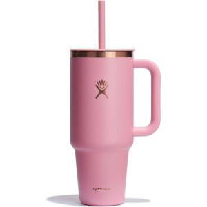 imageHydro Flask Travel Tumbler Stainless Steel Insulated Cup with Lid and Straw for Cold Water and Drinks for Sports School Work Car Travel and WeekendsPrimrose Gold