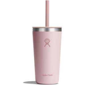 imageHydro Flask Travel Tumbler Stainless Steel Insulated Cup with Lid and Straw for Cold Water and Drinks for Sports School Work Car Travel and WeekendsTonal Trillium