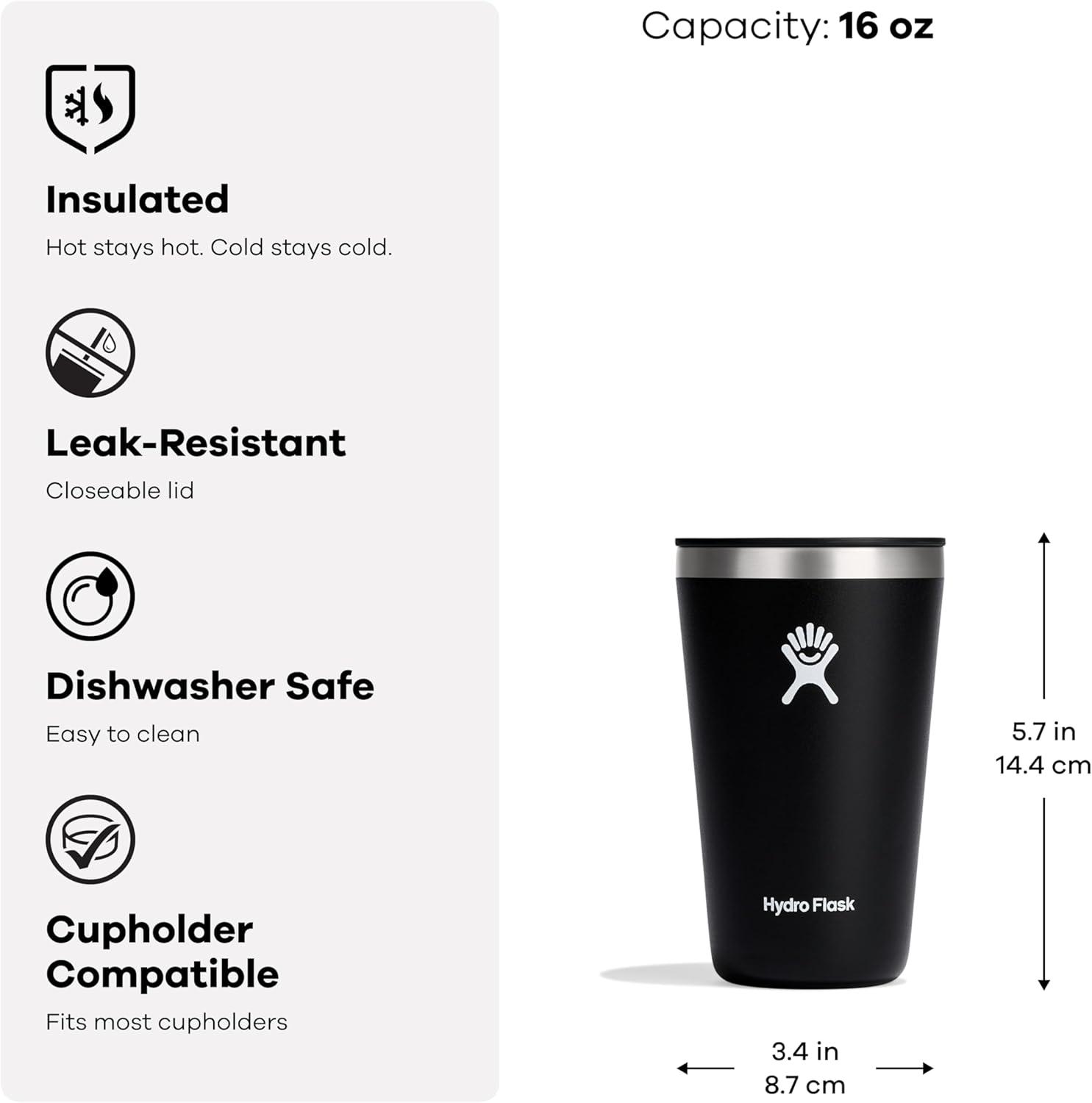 imageHydro Flask 16 Oz All Around Tumbler Pressin Lid Agave