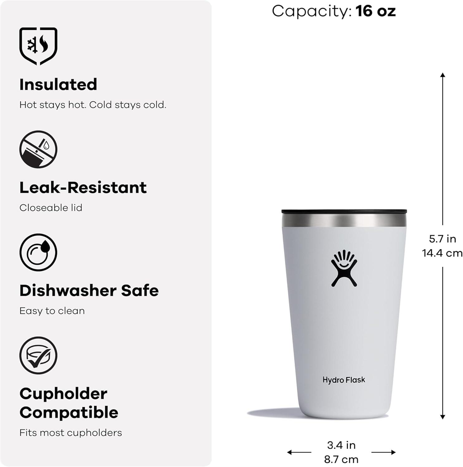 imageHydro Flask 16 Oz All Around Tumbler Pressin Lid SurfLupine Purple