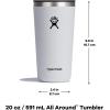 imageHydro Flask All Around Stainless Steel Tumbler with Lid and DoubleWall Vacuum InsulationFir Green