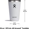 imageHydro Flask All Around Stainless Steel Tumbler with Lid and DoubleWall Vacuum InsulationOat Tan