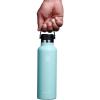 imageHydro Flask Stainless Steel Standard Mouth Water Bottle with Flex Cap and DoubleWall Vacuum InsulationDew Blue