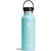 imageHydro Flask Stainless Steel Standard Mouth Water Bottle with Flex Cap and DoubleWall Vacuum InsulationDew Blue