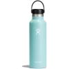 imageHydro Flask Stainless Steel Standard Mouth Water Bottle with Flex Cap and DoubleWall Vacuum InsulationDew Blue