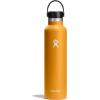 imageHydro Flask Stainless Steel Standard Mouth Water Bottle with Flex Cap and DoubleWall Vacuum InsulationFossil Brown