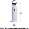 imageHydro Flask Stainless Steel Standard Mouth Water Bottle with Flex Cap and DoubleWall Vacuum InsulationFossil Brown