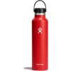 imageHydro Flask Stainless Steel Standard Mouth Water Bottle with Flex Cap and DoubleWall Vacuum InsulationGoji Red