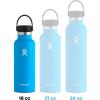 imageHydro Flask Stainless Steel Standard Mouth Water Bottle with Flex Cap and DoubleWall Vacuum InsulationIndigo Blue