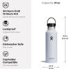 imageHydro Flask Stainless Steel Standard Mouth Water Bottle with Flex Cap and DoubleWall Vacuum InsulationLupine Purple