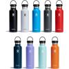 imageHydro Flask Stainless Steel Standard Mouth Water Bottle with Flex Cap and DoubleWall Vacuum InsulationStone Gray