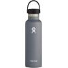 imageHydro Flask Stainless Steel Standard Mouth Water Bottle with Flex Cap and DoubleWall Vacuum InsulationStone Gray
