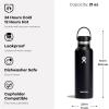 imageHydro Flask Stainless Steel Standard Mouth Water Bottle with Flex Cap and DoubleWall Vacuum InsulationSurf