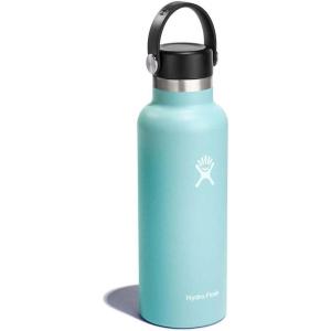 imageHydro Flask Stainless Steel Standard Mouth Water Bottle with Flex Cap and DoubleWall Vacuum InsulationDew Blue