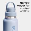 imageHYDRO FLASK Wide Mouth Chug Cap vacuum insulated stainless steel water bottle with leakproof closeable lid for cold water drinks sports travel car and schoolAloe