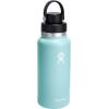 imageHYDRO FLASK Wide Mouth Chug Cap vacuum insulated stainless steel water bottle with leakproof closeable lid for cold water drinks sports travel car and schoolDew Blue