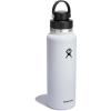 imageHYDRO FLASK Wide Mouth Chug Cap vacuum insulated stainless steel water bottle with leakproof closeable lid for cold water drinks sports travel car and schoolWhite