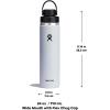 imageHYDRO FLASK Wide Mouth Chug Cap vacuum insulated stainless steel water bottle with leakproof closeable lid for cold water drinks sports travel car and schoolDew Blue