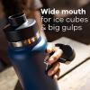 imageHYDRO FLASK Wide Mouth Chug Cap vacuum insulated stainless steel water bottle with leakproof closeable lid for cold water drinks sports travel car and schoolCascade Blue