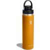 imageHYDRO FLASK Wide Mouth Chug Cap vacuum insulated stainless steel water bottle with leakproof closeable lid for cold water drinks sports travel car and schoolFossil Brown