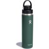 imageHYDRO FLASK Wide Mouth Chug Cap vacuum insulated stainless steel water bottle with leakproof closeable lid for cold water drinks sports travel car and schoolFir Green