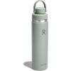 imageHYDRO FLASK Wide Mouth Chug Cap vacuum insulated stainless steel water bottle with leakproof closeable lid for cold water drinks sports travel car and schoolMonochromatic Agave
