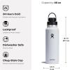 imageHYDRO FLASK Wide Mouth Chug Cap vacuum insulated stainless steel water bottle with leakproof closeable lid for cold water drinks sports travel car and schoolBlack