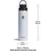 imageHYDRO FLASK Wide Mouth Chug Cap vacuum insulated stainless steel water bottle with leakproof closeable lid for cold water drinks sports travel car and schoolMoonshadow Purple