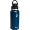 imageHYDRO FLASK Wide Mouth Chug Cap vacuum insulated stainless steel water bottle with leakproof closeable lid for cold water drinks sports travel car and schoolIndigo Blue