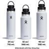 imageHYDRO FLASK Wide Mouth Chug Cap vacuum insulated stainless steel water bottle with leakproof closeable lid for cold water drinks sports travel car and schoolCascade Blue