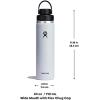 imageHYDRO FLASK Wide Mouth Chug Cap vacuum insulated stainless steel water bottle with leakproof closeable lid for cold water drinks sports travel car and schoolCascade Blue