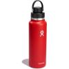 imageHYDRO FLASK Wide Mouth Chug Cap vacuum insulated stainless steel water bottle with leakproof closeable lid for cold water drinks sports travel car and schoolGoji Red