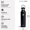 imageHydro Flask 24 Oz Stainless Steel Standard Mouth Water Bottle with Flex Straw Cap and DoubleWall Vacuum InsulationAloe