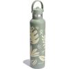 imageHydro Flask 24 Oz Stainless Steel Standard Mouth Water Bottle with Flex Straw Cap and DoubleWall Vacuum InsulationBotanical Bliss Agave