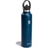 imageHydro Flask 24 Oz Stainless Steel Standard Mouth Water Bottle with Flex Straw Cap and DoubleWall Vacuum InsulationIndigo