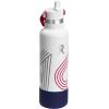 imageHydro Flask 24 Oz Stainless Steel Standard Mouth Water Bottle with Flex Straw Cap and DoubleWall Vacuum InsulationUSA