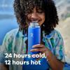 imageHydro Flask Wide Mouth vacuum insulated stainless steel water bottle with leakproof closeable lid for cold water drinks sports travel car and schoolAgave