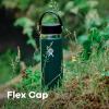 imageHydro Flask Wide Mouth vacuum insulated stainless steel water bottle with leakproof closeable lid for cold water drinks sports travel car and schoolAgave