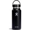 imageHydro Flask Wide Mouth vacuum insulated stainless steel water bottle with leakproof closeable lid for cold water drinks sports travel car and schoolBlack
