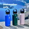 imageHydro Flask Wide Mouth vacuum insulated stainless steel water bottle with leakproof closeable lid for cold water drinks sports travel car and schoolBlack