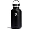 imageHydro Flask Wide Mouth vacuum insulated stainless steel water bottle with leakproof closeable lid for cold water drinks sports travel car and schoolBlack