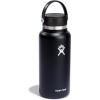 imageHydro Flask Wide Mouth vacuum insulated stainless steel water bottle with leakproof closeable lid for cold water drinks sports travel car and schoolBlack
