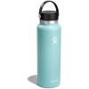 imageHydro Flask Wide Mouth vacuum insulated stainless steel water bottle with leakproof closeable lid for cold water drinks sports travel car and schoolDew