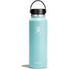 imageHydro Flask Wide Mouth vacuum insulated stainless steel water bottle with leakproof closeable lid for cold water drinks sports travel car and schoolDew