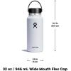 imageHydro Flask Wide Mouth vacuum insulated stainless steel water bottle with leakproof closeable lid for cold water drinks sports travel car and schoolFir