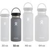imageHydro Flask Wide Mouth vacuum insulated stainless steel water bottle with leakproof closeable lid for cold water drinks sports travel car and schoolGoji