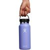 imageHydro Flask Wide Mouth vacuum insulated stainless steel water bottle with leakproof closeable lid for cold water drinks sports travel car and schoolLupine